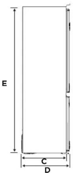 TEKA RBF 78385 FI - Diagramme des exigences d'espace - 2