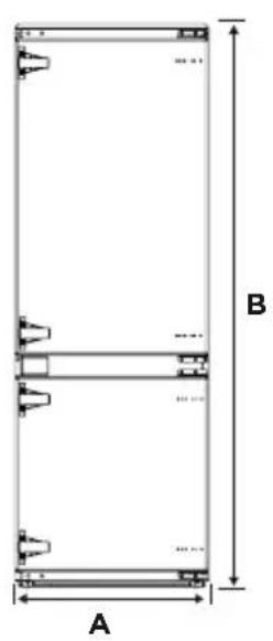 TEKA RBF 78385 FI - Diagramme des exigences d'espace - 1