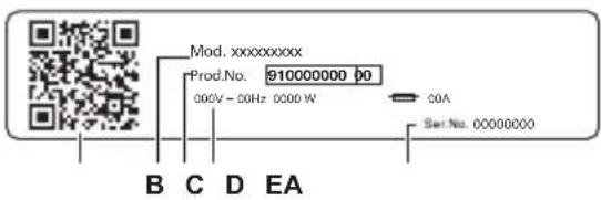 AEG L97FSR14L6U - Appliance overview - 2