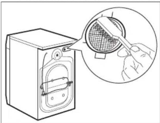 AEG LR87ADBC06 - Reinigung des Filters im Zulaufschlauch und -ventil - 3