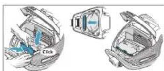 AEG Ultimate 8000 AB81U1 - DULKIŲ MAIŠELIO „S-BAG®“ KEITIMAS - 3