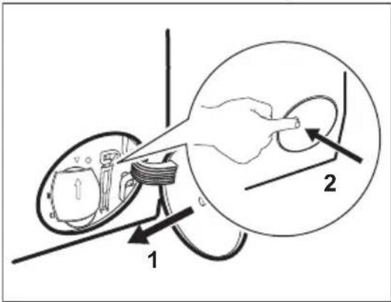 AEG LR86POWER - Gehen Sie wie in den folgenden Diagrammen beschrieben vor, um den Pumpenfilter zu reinigen: - 8
