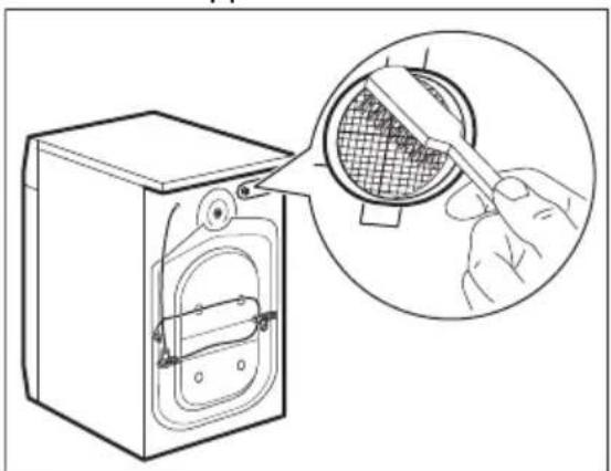 AEG LR86POWER - De filter van de toevoerslang en de klepfilter reinigen - 3