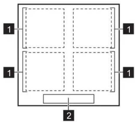 AEG TO64IM0BIB - Cooking surface layout - 1