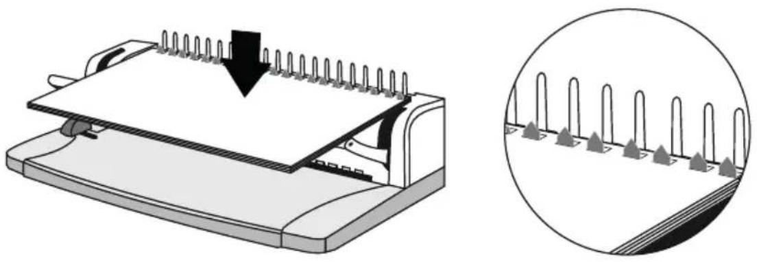 Genie CB820 - Diameter of the binding spiral in mm Number of pages (80 g/m²) - 5