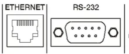 Ecler HUB1616 - Ports de programmation et de commande ETHERNET et RS-232 - 1