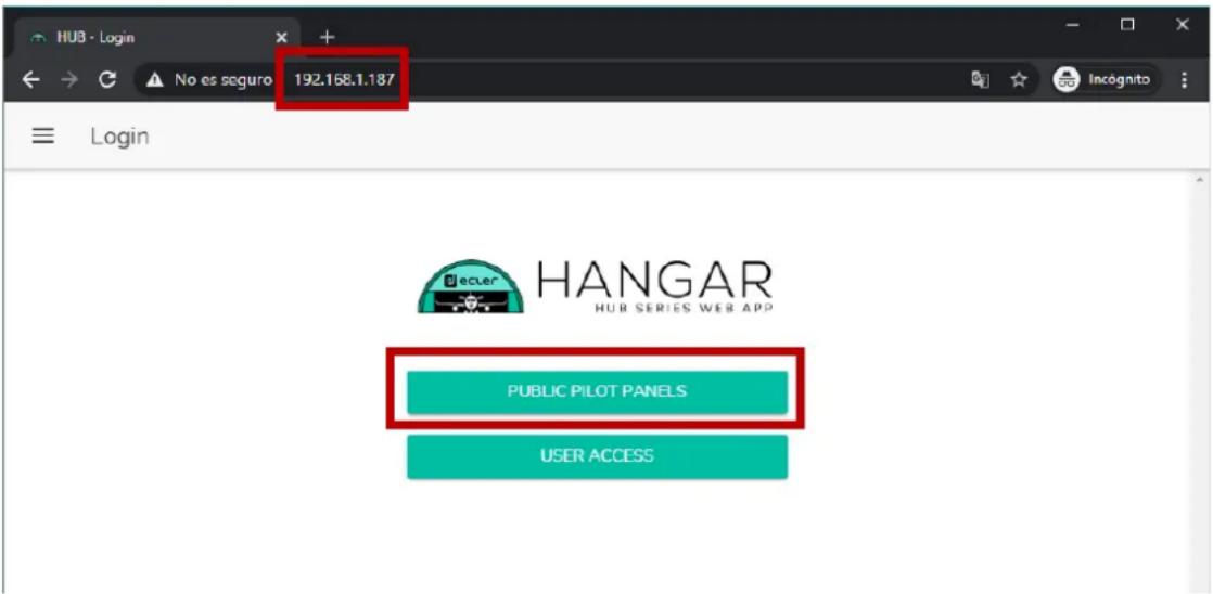 Ecler HUB1616 - ACCÈS AUX PANNEAUX PILOT PUBLICS - 1