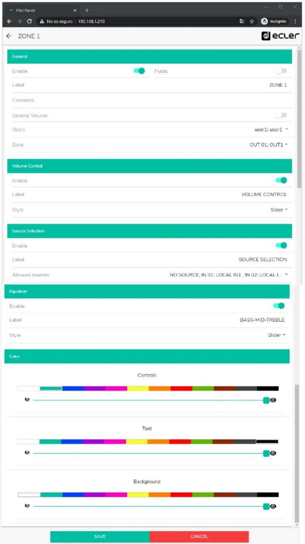 Ecler HUB1616 - OPTIONS - 1