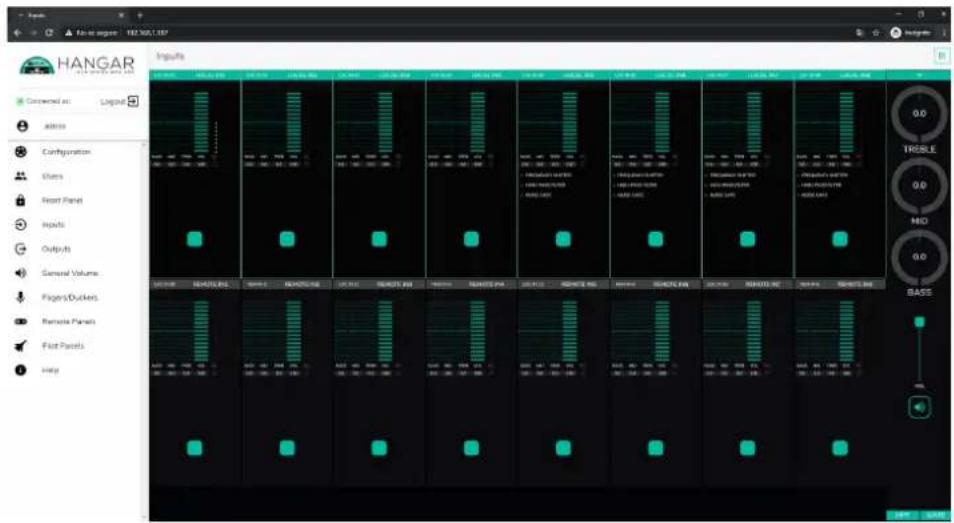 Ecler HUB1616 - INPUTS (Entrées) - 2