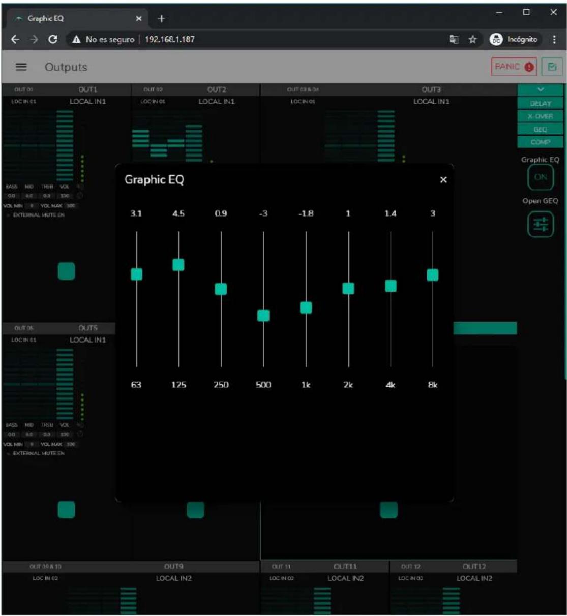 Ecler HUB1616 - GEQ (Égaliseur graphique) - 1