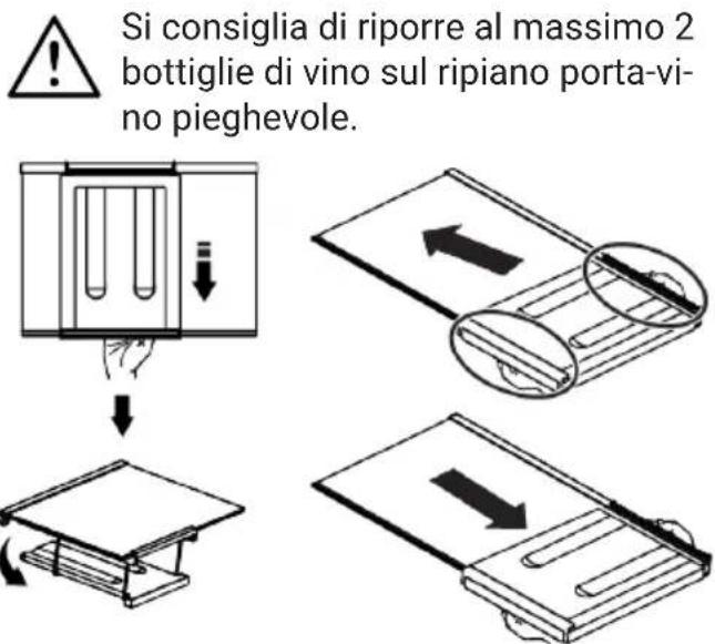WHIRLPOOL WHK 26404 XP5E - Ripiano porta-vino pieghevole - 1