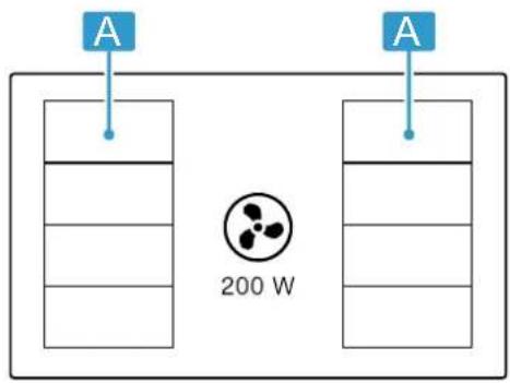 SIEMENS EX80BNX68E - Répartition des zones de cuisson - 1