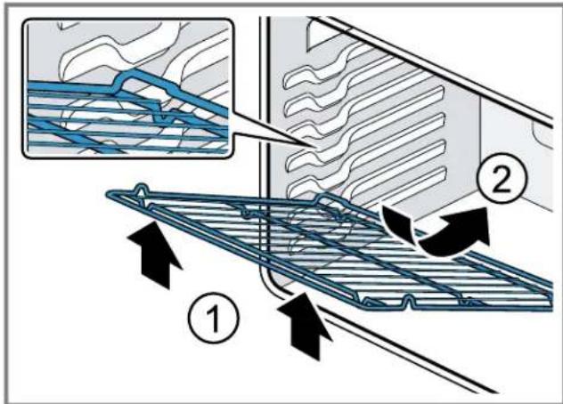 BOSCH HEF1050MC - Insertion de la grille métallique - 1