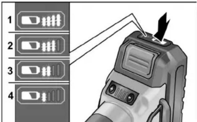 Flex SE 125 18.0-EC - Niveau de charge de la batterie - 1