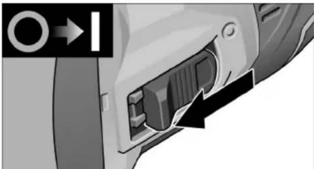Flex SE 125 18.0-EC - Switching the electric power tool on and off - 1