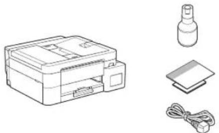 BROTHER DCP-T580DW - Déballez l'appareil et vérifiez les composants - 1