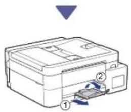 BROTHER DCP-T580DW - Chargez du papier A4 dans le bac - 3