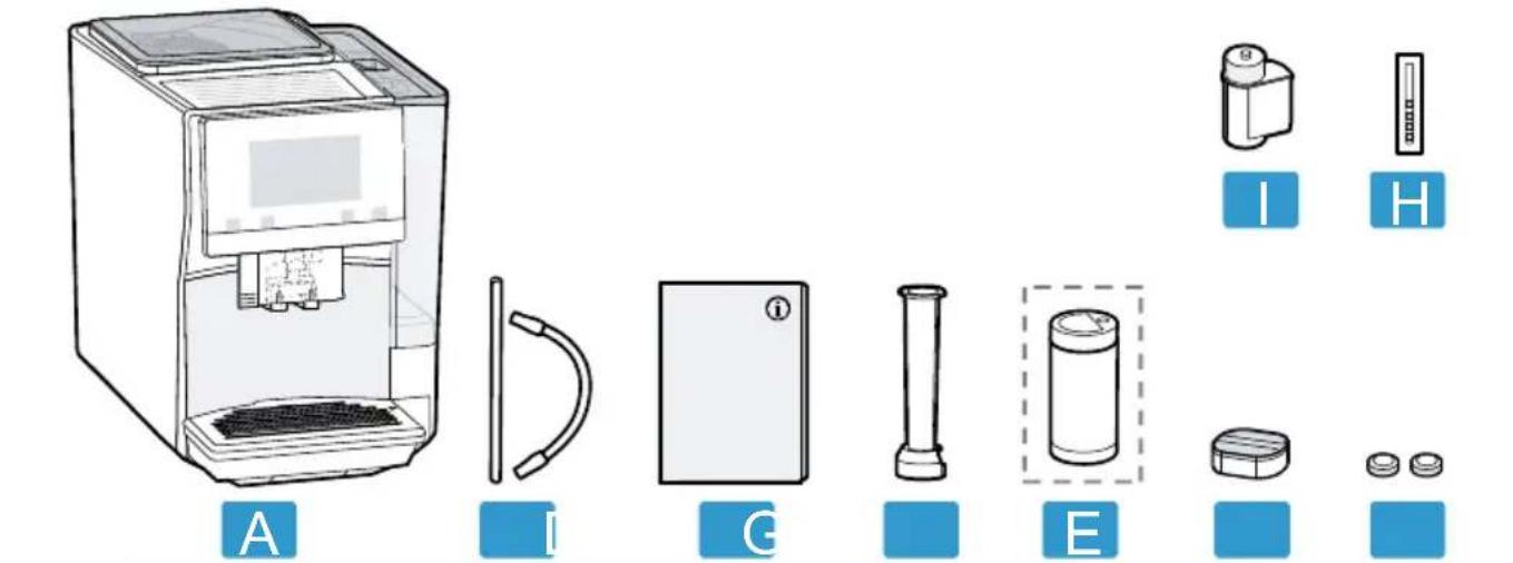 BOSCH Serie 8 VeroCafe TPU60706 - Contents of package - 1