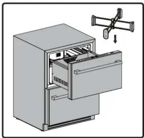 Zephyr Presrv PRRFD24C2AS - Installing the Upper and Lower Drawer Dividers - 1