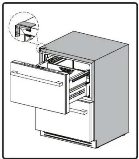 Zephyr Presrv PRRFD24C2AS - Installing the Anti-tip Bracket - 3