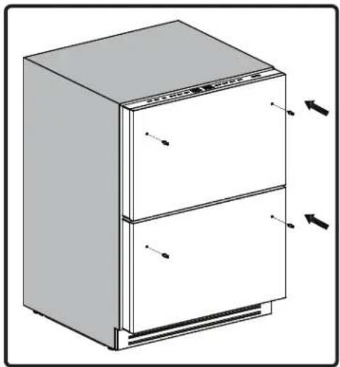 Zephyr Presrv PRRFD24C2AS - Installing the Drawer Handles - 1