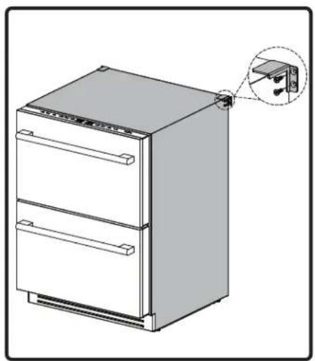 Zephyr Presrv PRRFD24C2AS - Installing the Anti-tip Bracket - 6