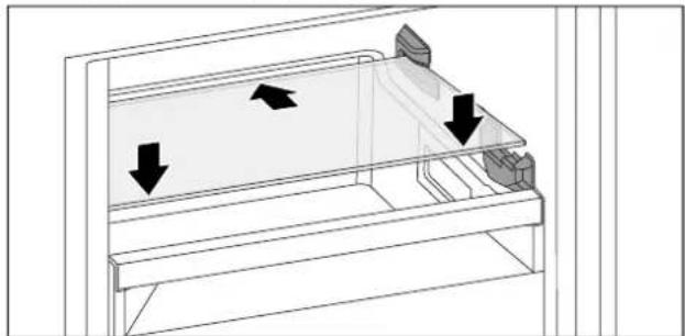 LIEBHERR CBNdgc 5723 Plus - Τοποθέτηση γυάλινου ραφιού - 1