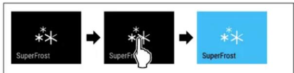 LIEBHERR UF3651 - Activation de la fonction SuperFrost - 2