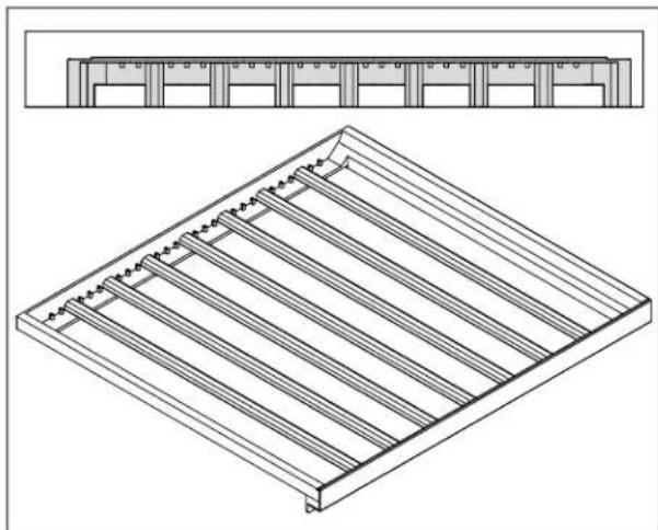 LIEBHERR UW3710 - Grille en bois - 2