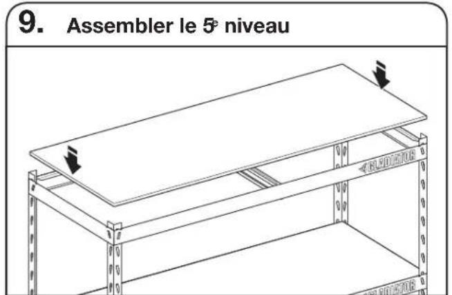 Gladiator GARK365TGG - Assembler le 3 niveau - 3