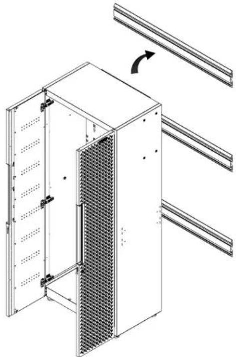 Gladiator GANA201BMS - Cuelgue el gabinete alto en los canales GearTrack ^® . - 1
