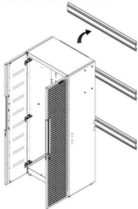 Gladiator GANA201BMS - Hang the tall cabinet onto the GearTrack ^® channels - 1