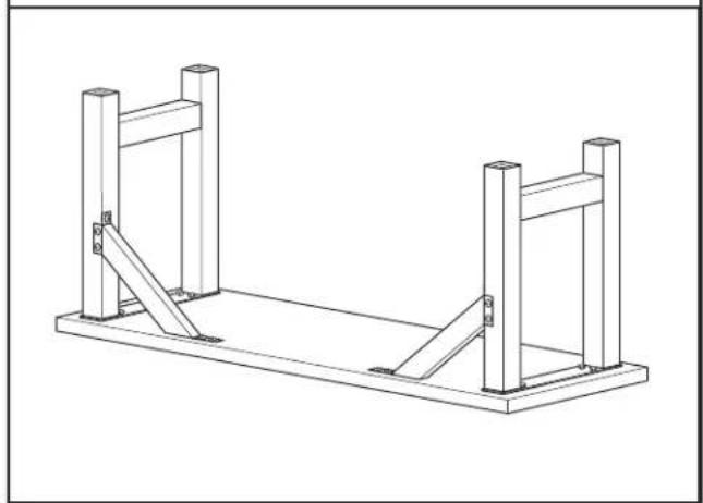 Gladiator GAWB66HWGG - Fasten angle braces to legs - 1
