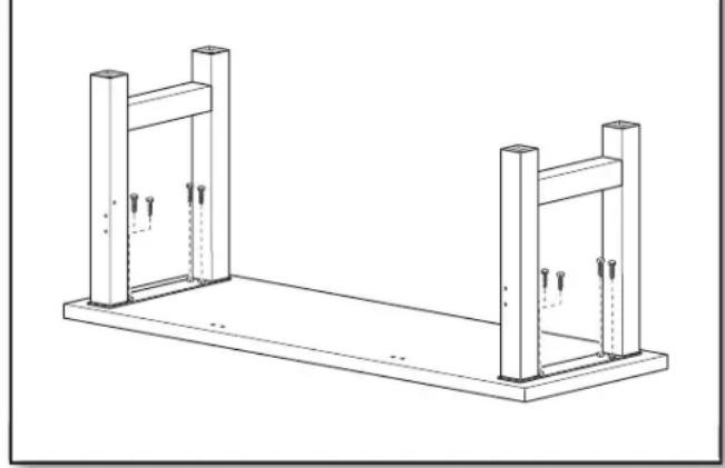 Gladiator GAWB66HWGG - Installation des pieds et supports d'angle - 2