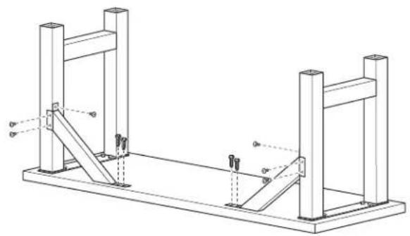 Gladiator GAWB66HWGG - Fixer les supports d'angle aux l'établi - 1
