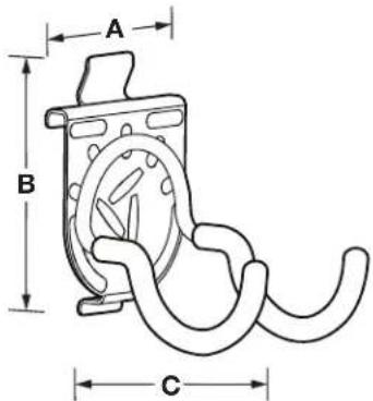 Gladiator GASL182PHB - DIMENSIONES DEL PAQUETE PARA CANASTA DE ALTA RESISTENCIA GEARTRACK® - 3