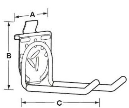 Gladiator GASL242PHB - DIMENSIONS DE L'ENSEMBLE DE PROFILÉS GEARTRACK® POUR CHARGES LOURDES - 2