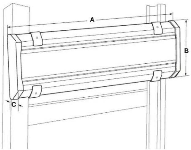 Gladiator GASL242PHB - DIMENSIONS DE L'ENSEMBLE DE PROFILÉS GEARTRACK® POUR CHARGES LOURDES - 1