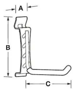 Gladiator GASL242PHB - DIMENSIONS DE L'ENSEMBLE DE PROFILÉS GEARTRACK® POUR CHARGES LOURDES - 4