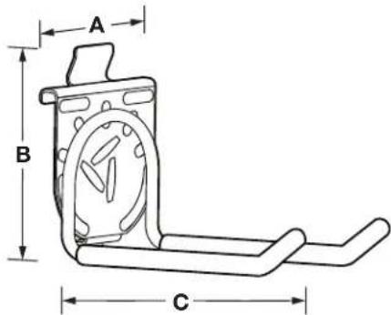 Gladiator GASL242PHB - DIMENSIONES DEL PAQUETE PARA CANASTA DE ALTA RESISTENCIA GEARTRACK® - 2