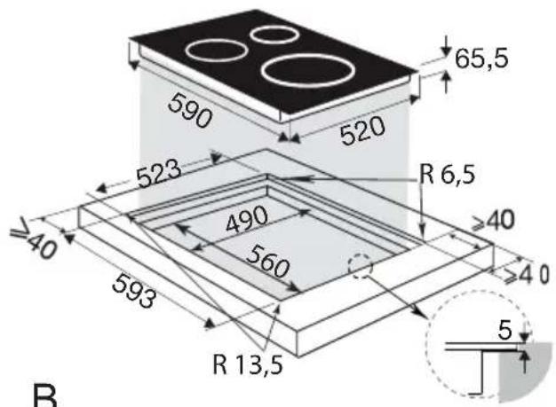VEDETTE VPI4638B - ENCASTREMENT - 4