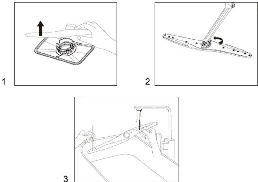 Exquisit EGSP2314-E-450D - Cleaning the Spray Arms - 1