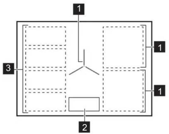 AEG NIK95I00FZ - Cooking surface layout - 1