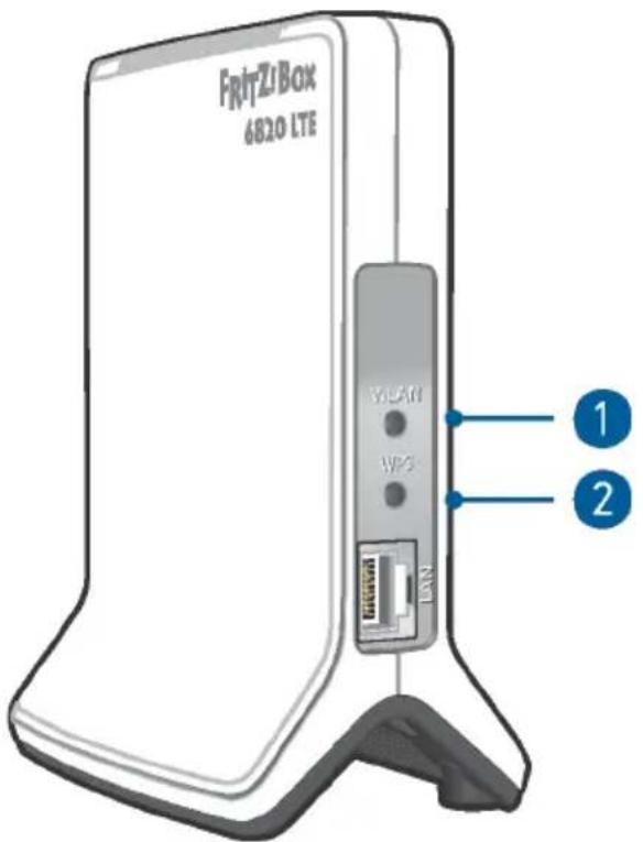 AVM FRITZ!Box 6820 LTE - Touches et boutons - 1
