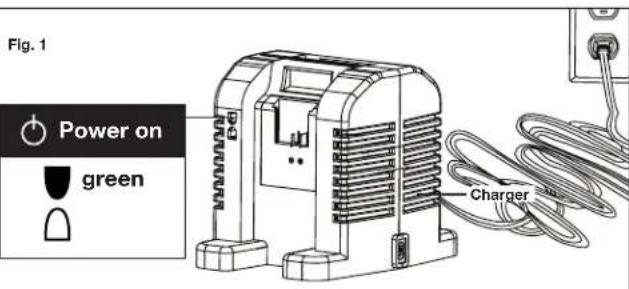 Sun Joe 24VCHRG-HS-DPC - Charge the Battery - 1