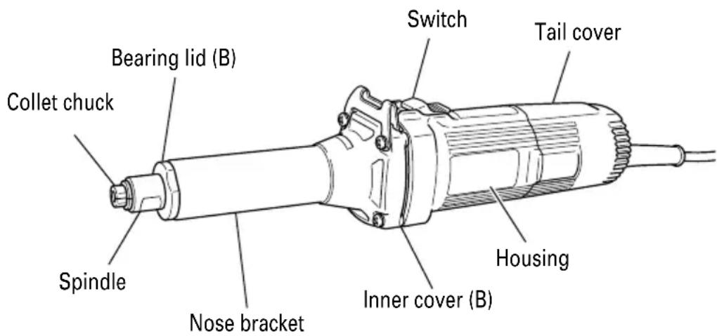 HITACHI GP2S2 - NAME OF PARTS - 1