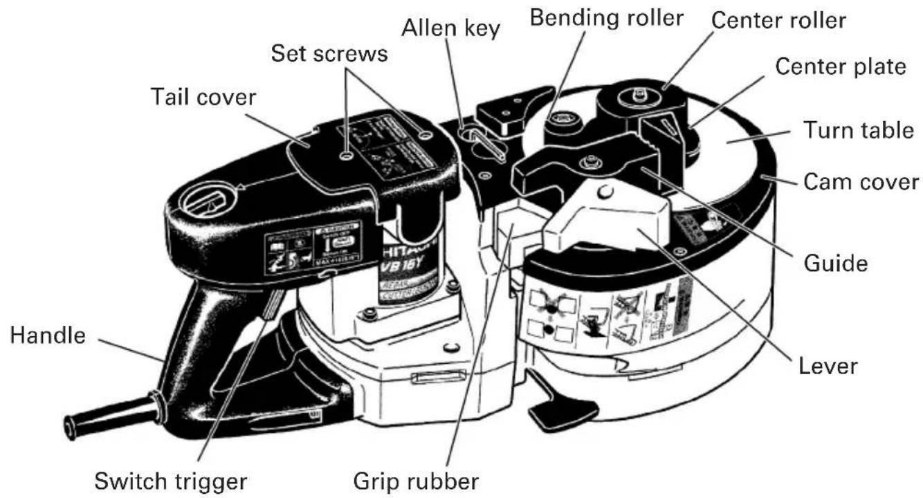 HITACHI VB16Y - NAME OF PARTS - 1
