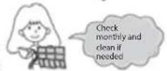 HAIER AW07TC2HDA - Cleaning the Front Cover - 2