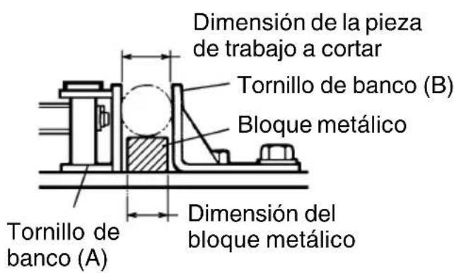 METABO CC14SFS - Utilización de un bloque metálico (Fig. 11) - 1