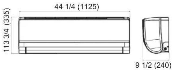 HAIER AW12TE1VHA - UNIT DIMENSIONS - 7